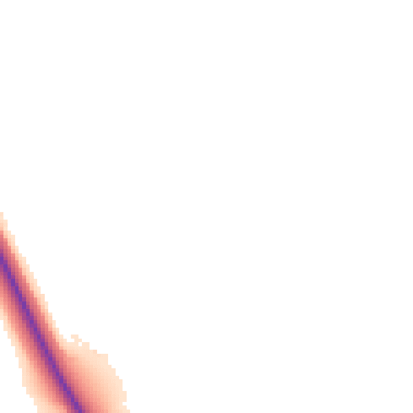 Night-time road noise heatmap for NG31 7RB