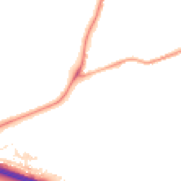 Night-time road noise heatmap for NG31 7SJ