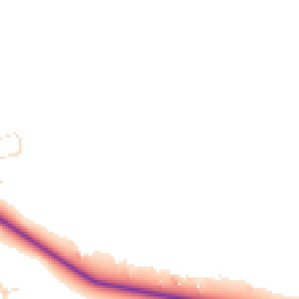 Daytime road noise heatmap for NG31 7TA