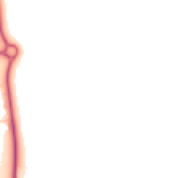 Daytime road noise heatmap for NG31 7UL