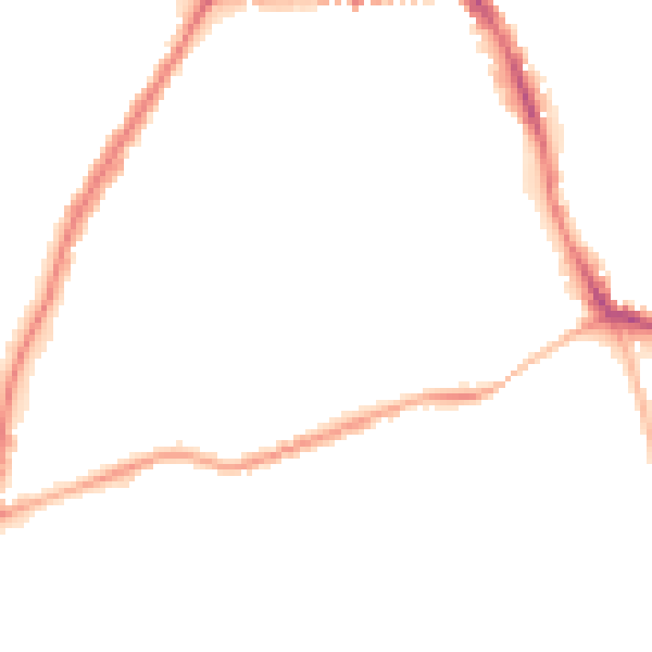 Night-time road noise heatmap for NG31 7WN