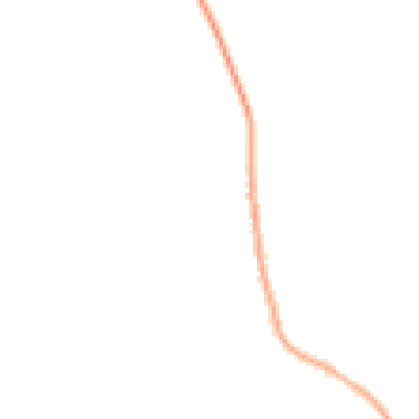 Night-time road noise heatmap for NG31 8LD