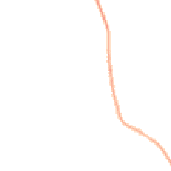 Night-time road noise heatmap for NG31 8LF