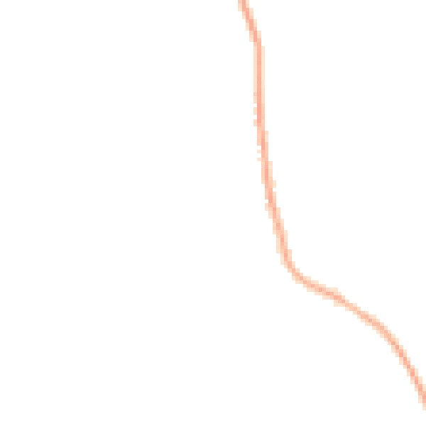 Night-time road noise heatmap for NG31 8LJ