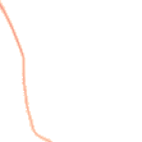 Night-time road noise heatmap for NG31 8LY