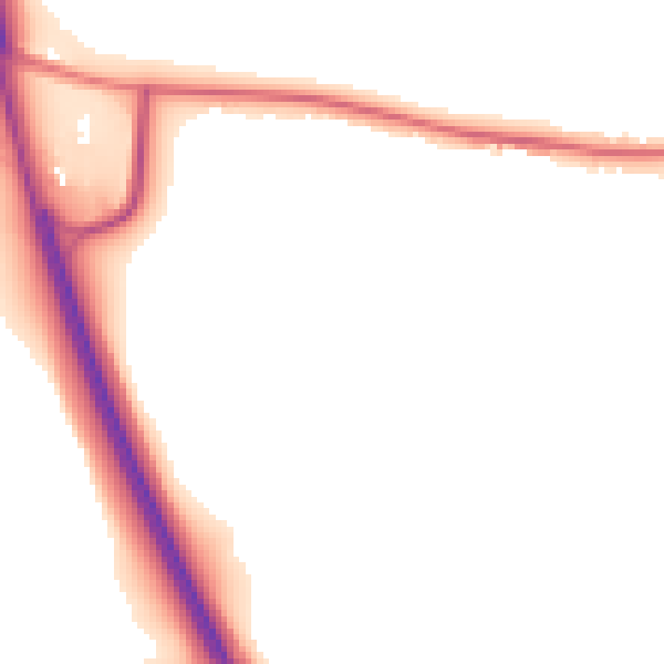 Night-time road noise heatmap for NG31 8PU