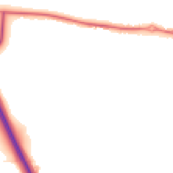 Night-time road noise heatmap for NG31 8RU