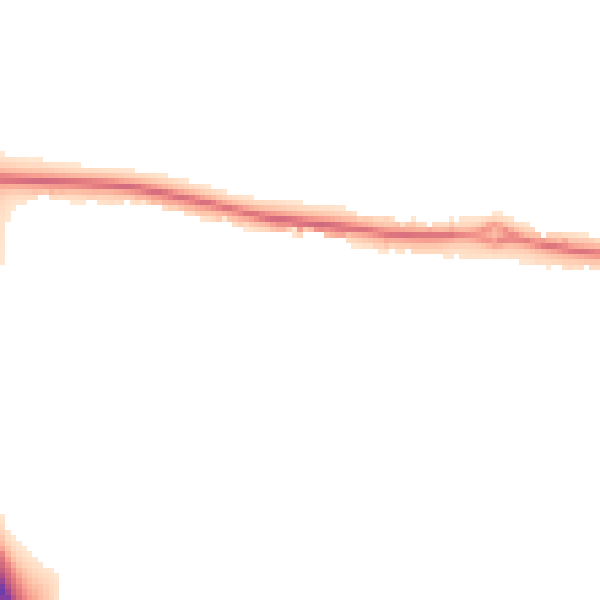 Night-time road noise heatmap for NG31 8RY