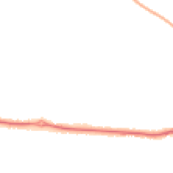 Night-time road noise heatmap for NG31 8SY