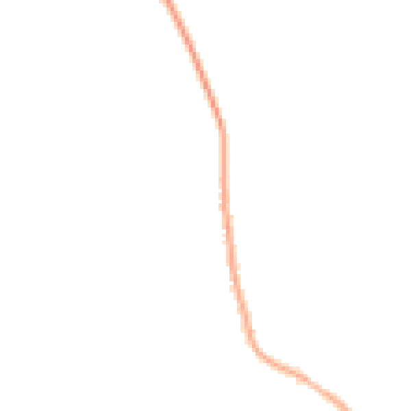 Night-time road noise heatmap for NG31 8TZ