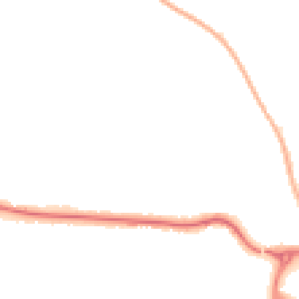 Night-time road noise heatmap for NG31 8UA