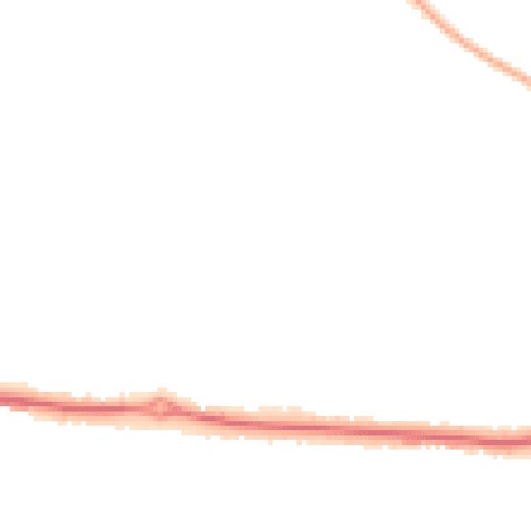 Night-time road noise heatmap for NG31 8UJ