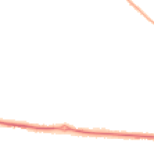 Night-time road noise heatmap for NG31 8WN