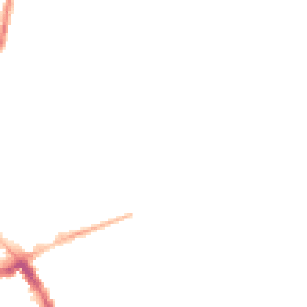 Night-time road noise heatmap for NG31 9AS