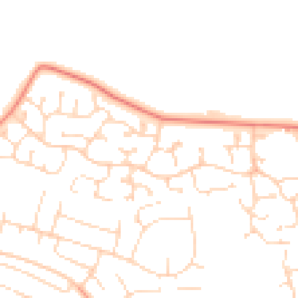 Daytime road noise heatmap for NG31 9GF