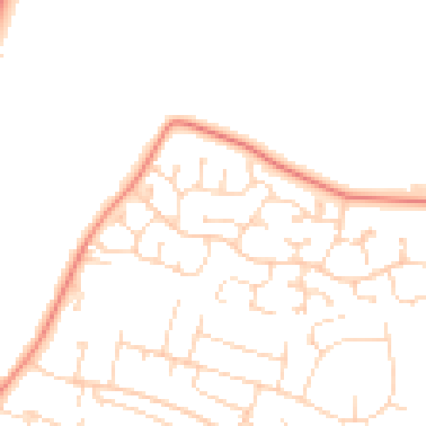 Daytime road noise heatmap for NG31 9RS