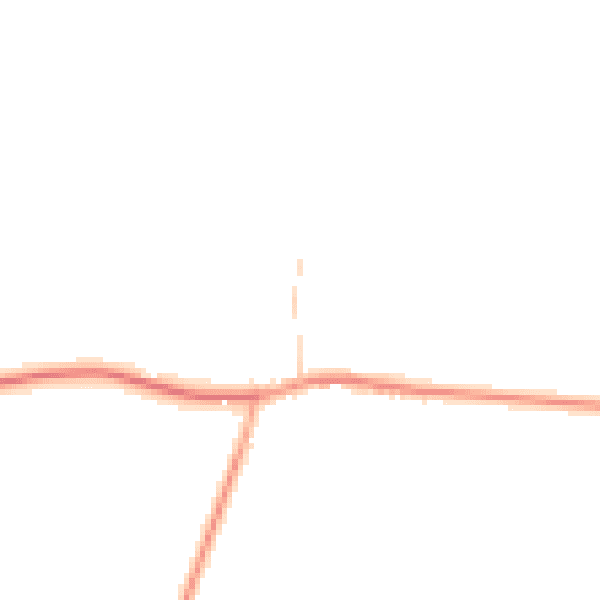Daytime road noise heatmap for NG31 9RX