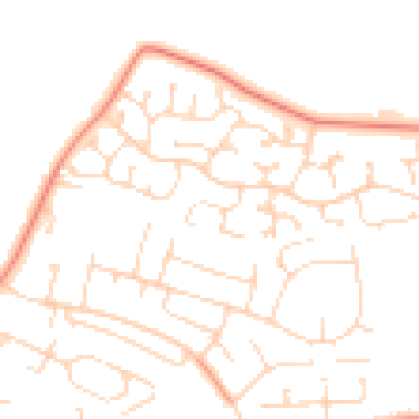 Daytime road noise heatmap for NG31 9TB