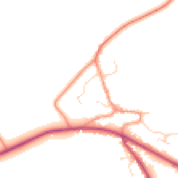 Daytime road noise heatmap for NG33 4JN