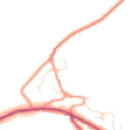 Daytime road noise heatmap for NG33 4LZ
