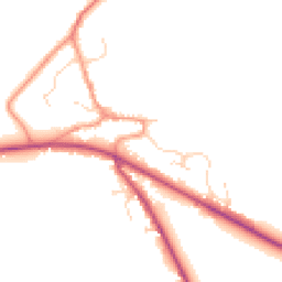 Daytime road noise heatmap for NG33 4NL