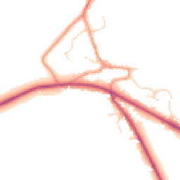 Daytime road noise heatmap for NG33 4NP