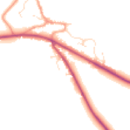 Daytime road noise heatmap for NG33 4NU