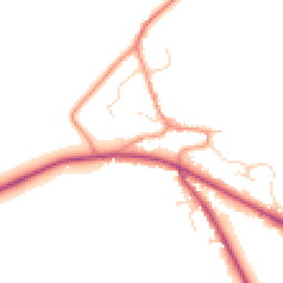 Daytime road noise heatmap for NG33 4NW
