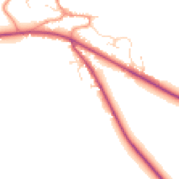 Daytime road noise heatmap for NG33 4NZ