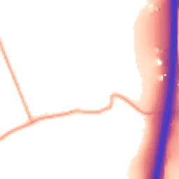 Daytime road noise heatmap for NG33 5EL
