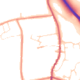 Daytime road noise heatmap for NG33 5GH