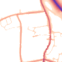 Daytime road noise heatmap for NG33 5GL