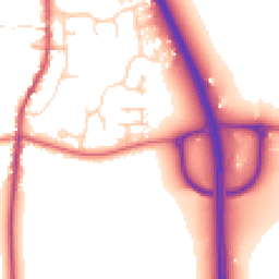 Daytime road noise heatmap for NG33 5GZ