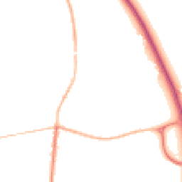 Night-time road noise heatmap for NG33 5HX