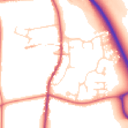 Daytime road noise heatmap for NG33 5HY