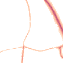 Night-time road noise heatmap for NG33 5HY