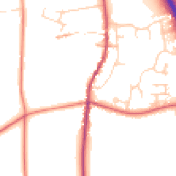 Daytime road noise heatmap for NG33 5JA