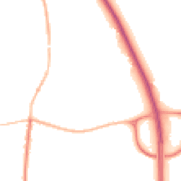 Night-time road noise heatmap for NG33 5JT