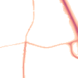 Night-time road noise heatmap for NG33 5JU