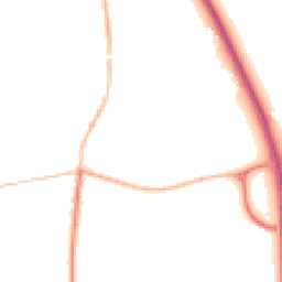 Night-time road noise heatmap for NG33 5JX