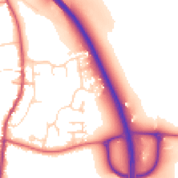 Daytime road noise heatmap for NG33 5NA