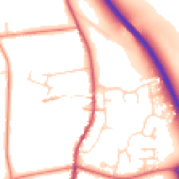 Daytime road noise heatmap for NG33 5ND