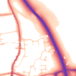 Daytime road noise heatmap for NG33 5NH