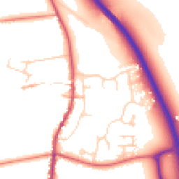 Daytime road noise heatmap for NG33 5NL