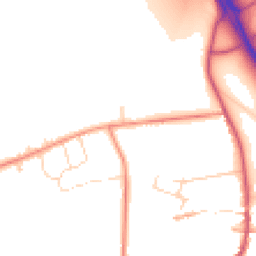 Daytime road noise heatmap for NG33 5NT