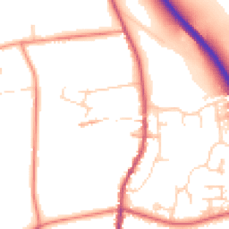 Daytime road noise heatmap for NG33 5NW