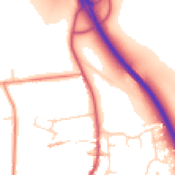 Daytime road noise heatmap for NG33 5NZ