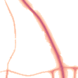 Night-time road noise heatmap for NG33 5PE