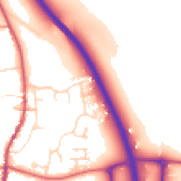 Daytime road noise heatmap for NG33 5PF