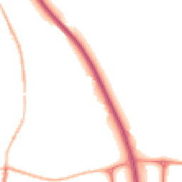 Night-time road noise heatmap for NG33 5PF